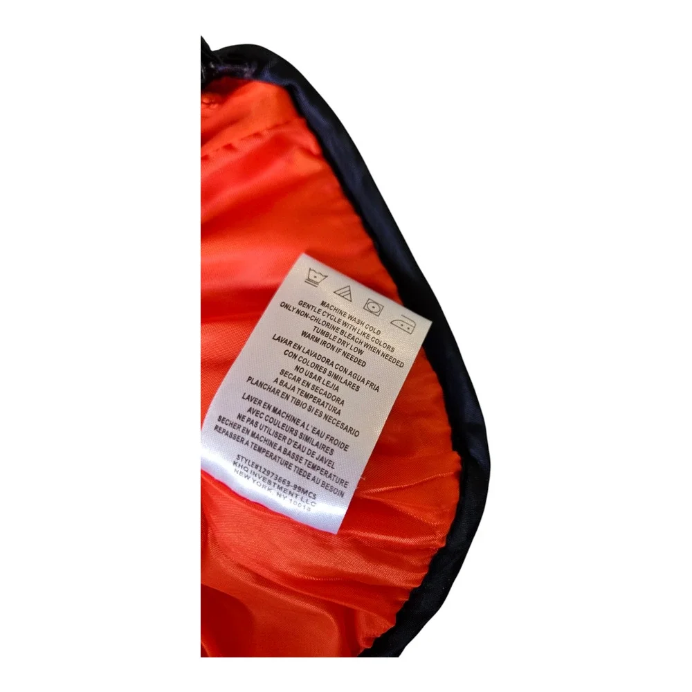 Kids Headquarters Size 6-9M Orange Sleeveless Full Zip Closure Jacket